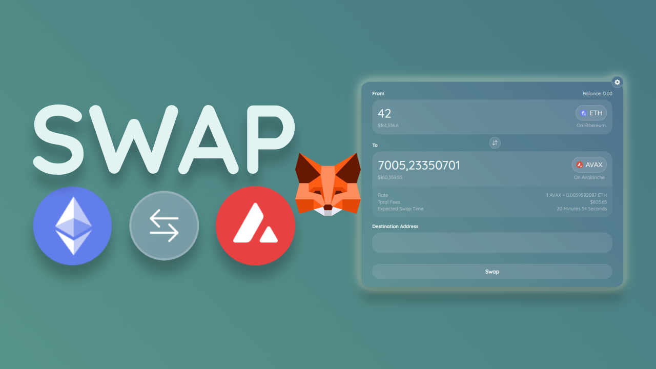 Trade Ethereum (ETH) to Avalanche (AVAX) using MetaMask