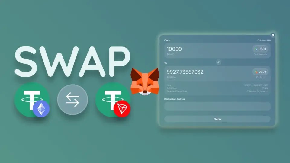 Trade USDT on Ethereum to USDT on Tron using MetaMask